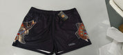 Barramundi Black – Aboriginal Indigenous Footy Shorts (With Pockets)