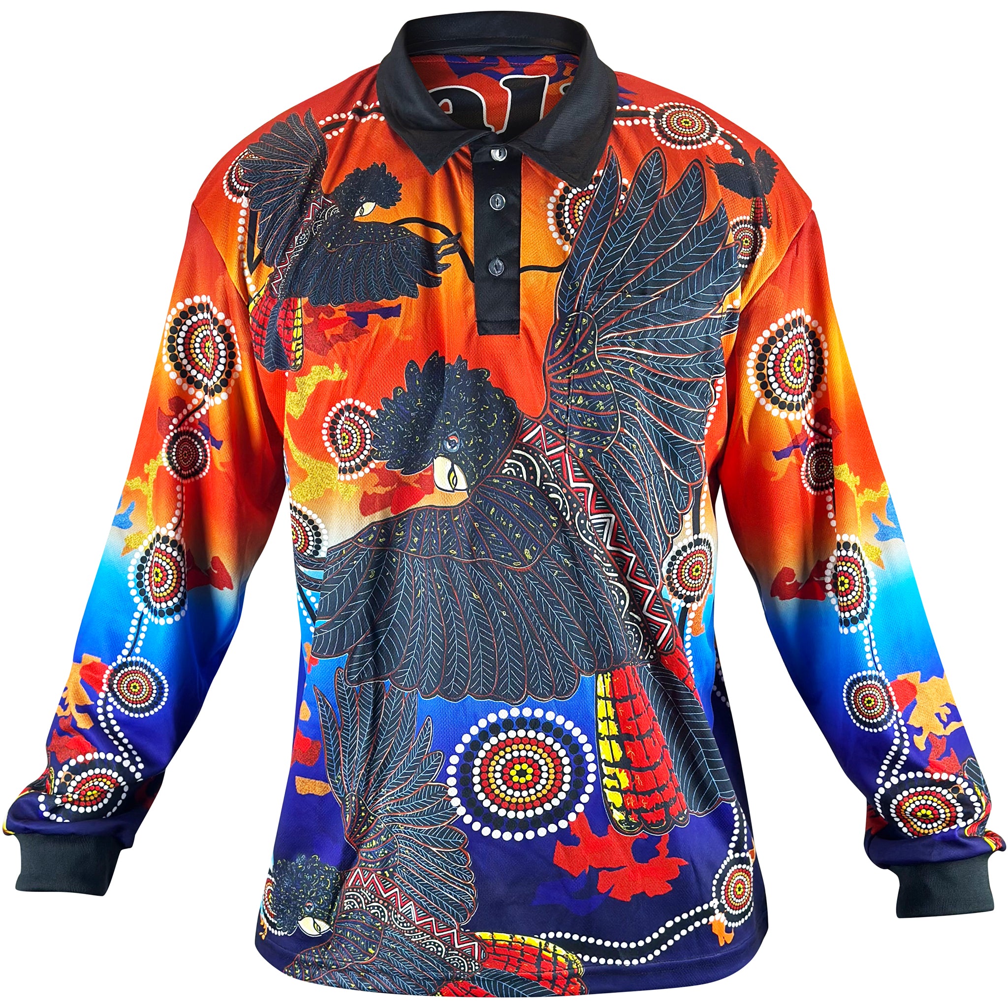 Black Cockatoo - Long Sleeve Fishing Shirt (UPF50+)