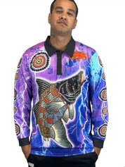 Barramundi Lightning - Long Sleeve Fishing Shirt (UPF50+)