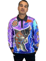 Barramundi Lightning - Long Sleeve Fishing Shirt (UPF50+)