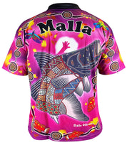 Barramundi Pink Saltwater - Short Sleeve Polo (UPF50+)