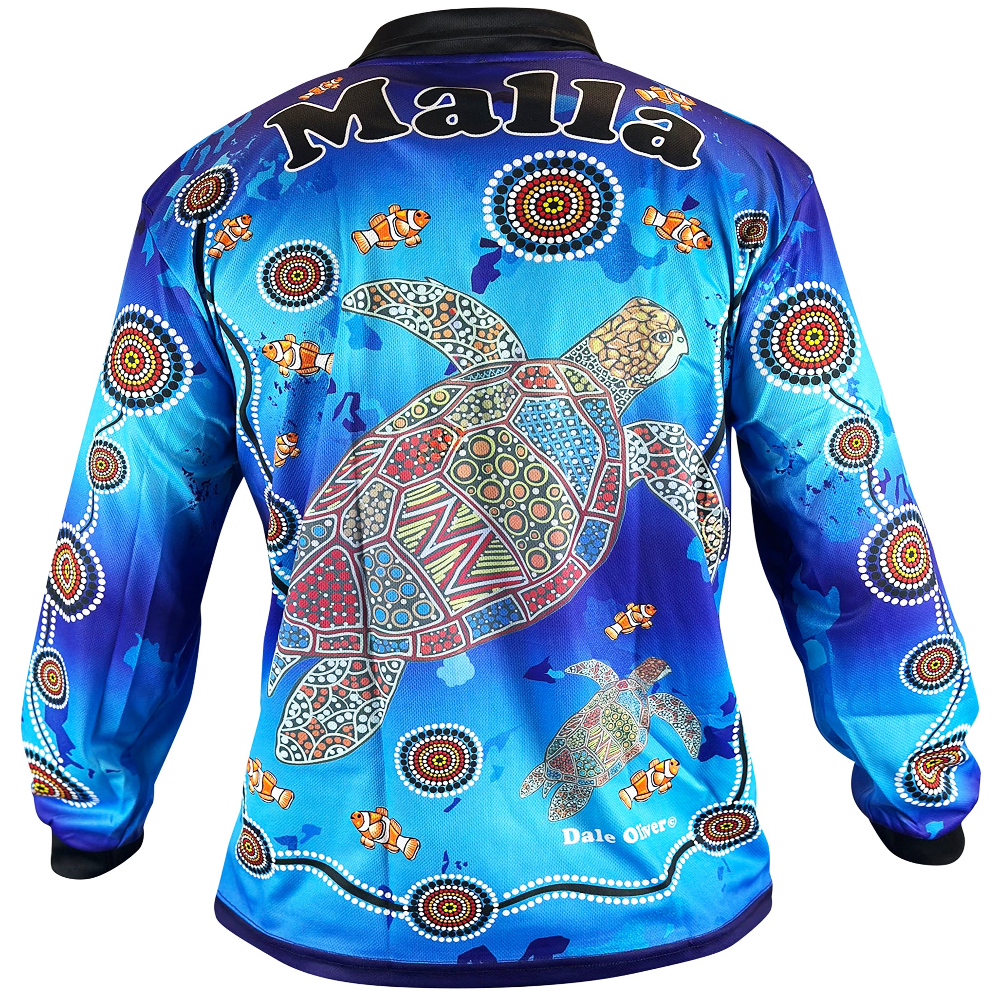 Green Sea Turtle - Long Sleeve Fishing Shirt (UPF50+)