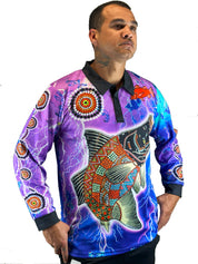 Barramundi Lightning - Long Sleeve Fishing Shirt (UPF50+)
