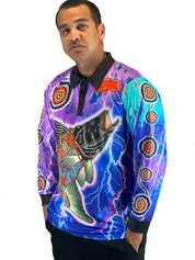 Barramundi Lightning - Long Sleeve Fishing Shirt (UPF50+)