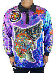 Barramundi Lightning - Long Sleeve Fishing Shirt (UPF50+)