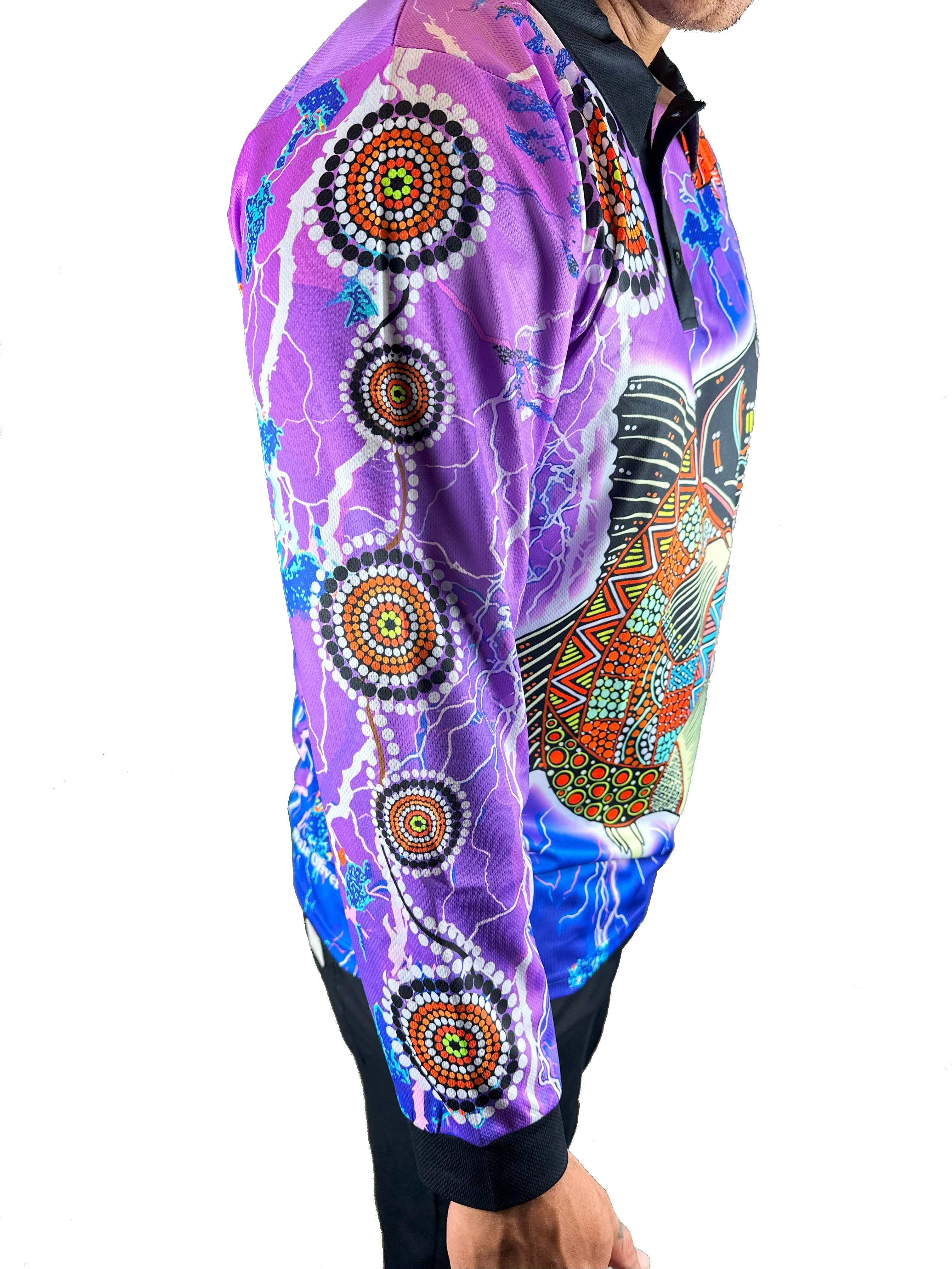 Barramundi Lightning - Long Sleeve Fishing Shirt (UPF50+)
