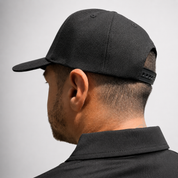 Barramundi Black – Limited Edition Indigenous Embroidered Snapback Cap