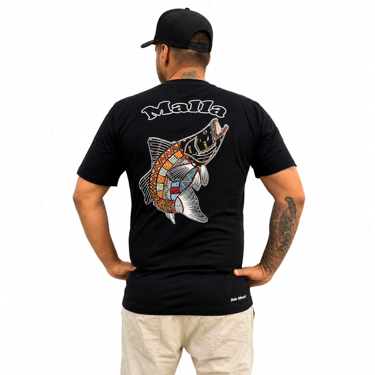 Barramundi Black Barra – Limited Edition Indigenous Longline T-Shirt