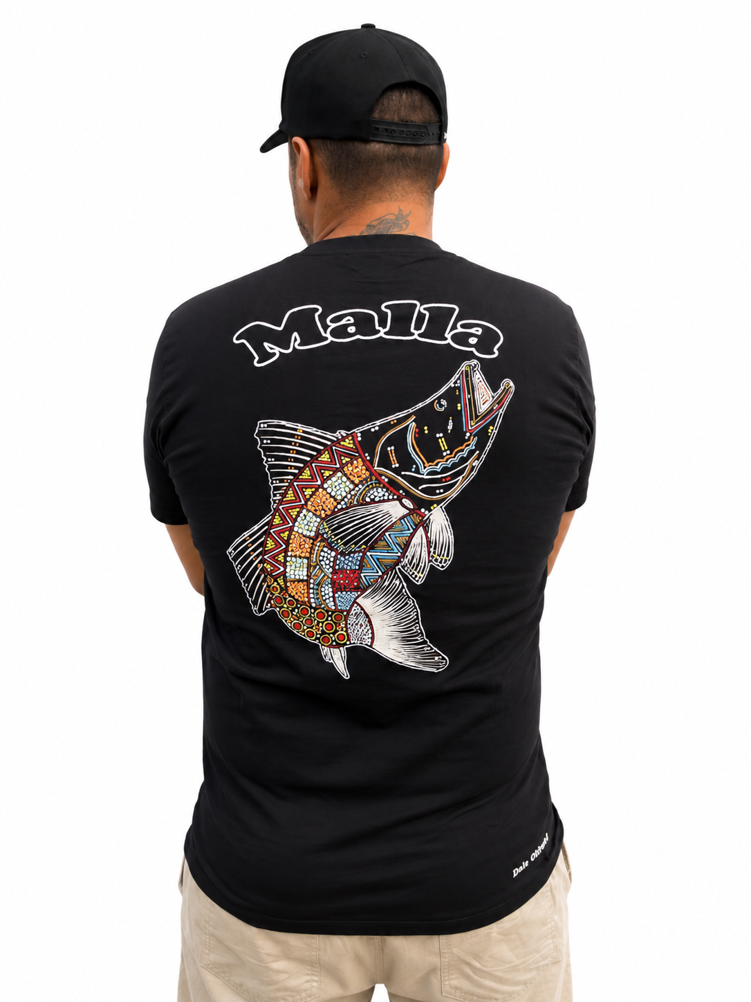 Barramundi Black Barra – Limited Edition Indigenous Longline T-Shirt