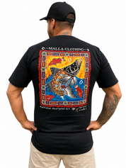 Barramundi Black Canvas – Limited Edition Indigenous Longline T-Shirt