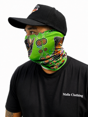 Barramundi Green – Limited Edition Indigenous Neck Gaiter | UPF 30+