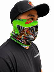 Barramundi Green – Limited Edition Indigenous Neck Gaiter | UPF 30+