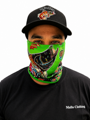 Barramundi Green – Limited Edition Indigenous Neck Gaiter | UPF 30+