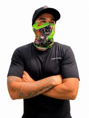 Barramundi Green – Limited Edition Indigenous Neck Gaiter | UPF 30+