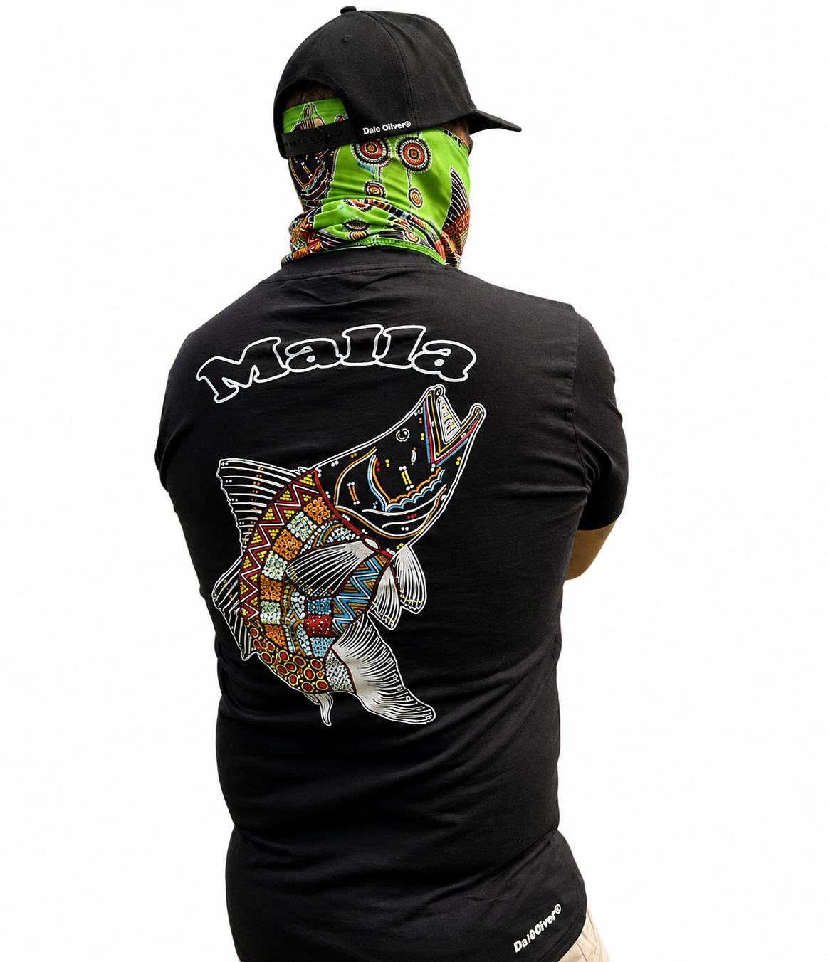Barramundi Green – Limited Edition Indigenous Neck Gaiter | UPF 30+