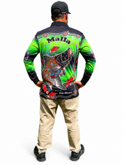 Barramundi Green – Limited Edition Indigenous Fishing Shirt | UPF 50+