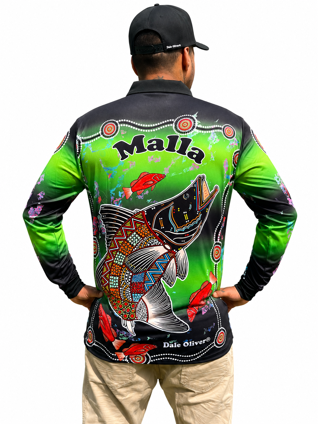 Barramundi Green – Limited Edition Indigenous Fishing Shirt | UPF 50+