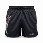 Barramundi Black – Limited Edition Indigenous Footy Shorts with Pockets