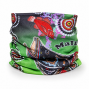 Barramundi Green – Aboriginal Indigenous Multi Tube Neck Gaiter (UPF30+)