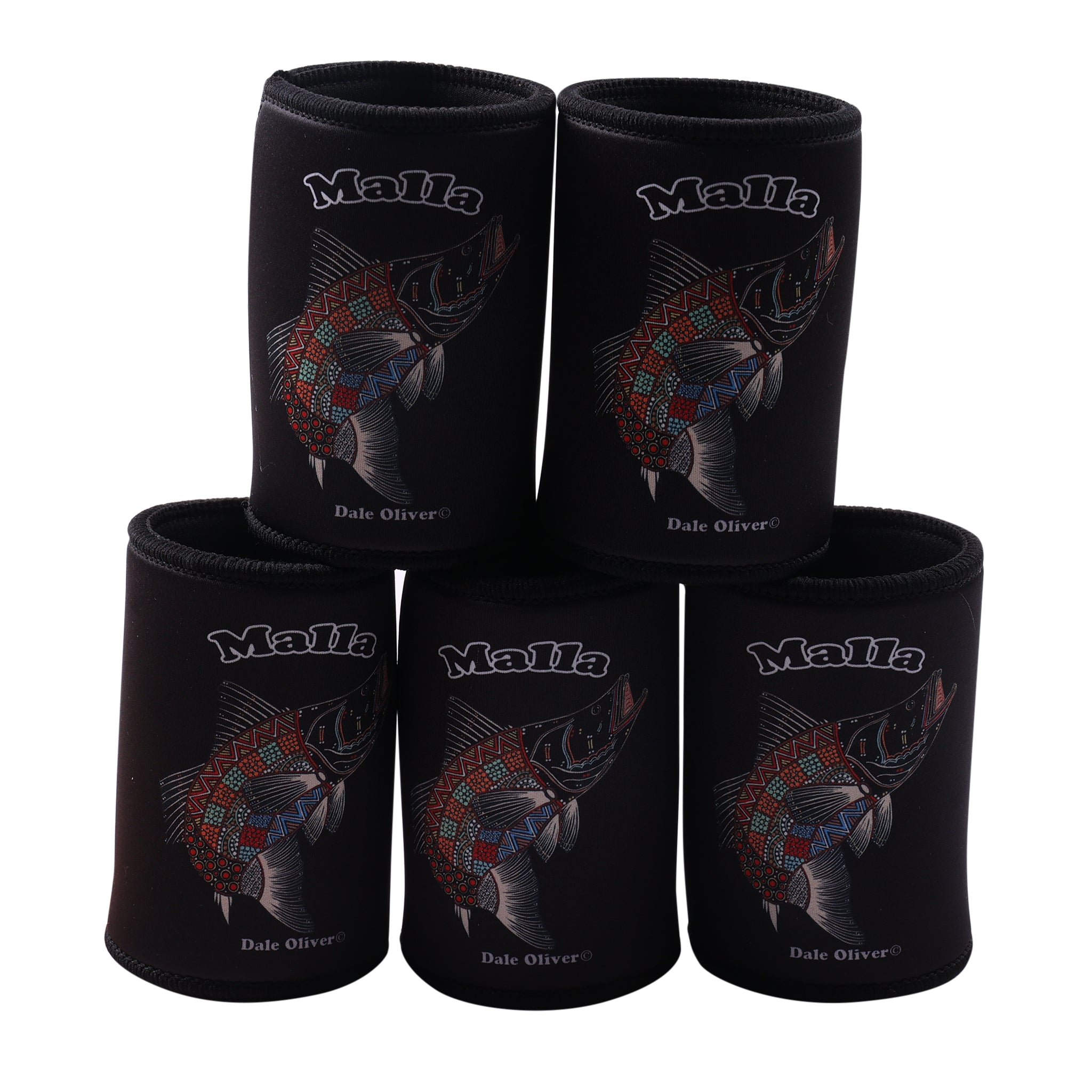 Barramundi Black – Aboriginal Indigenous Stubby Holder