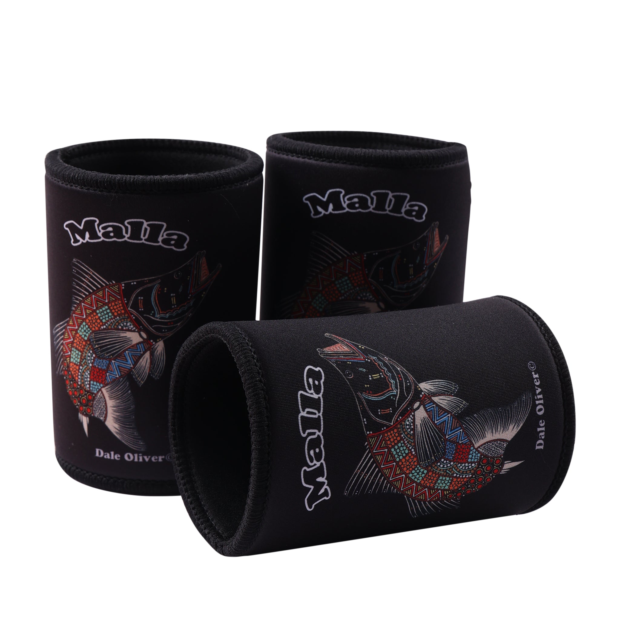 Barramundi Black – Aboriginal Indigenous Stubby Holder