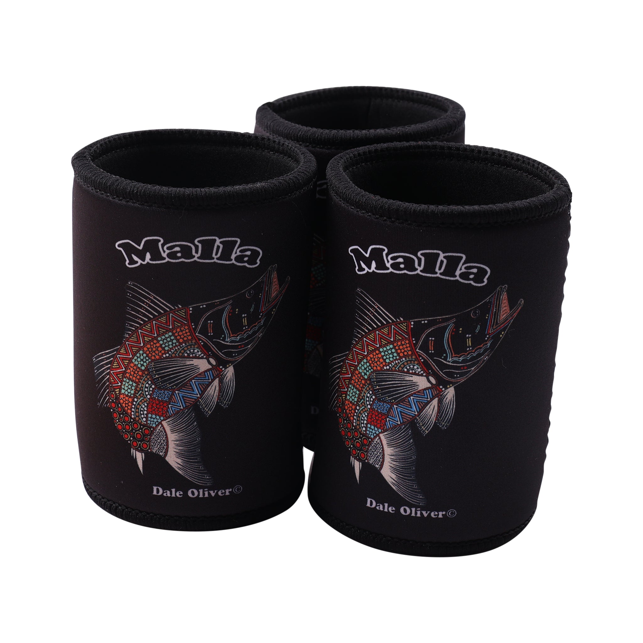 Barramundi Black – Aboriginal Indigenous Stubby Holder