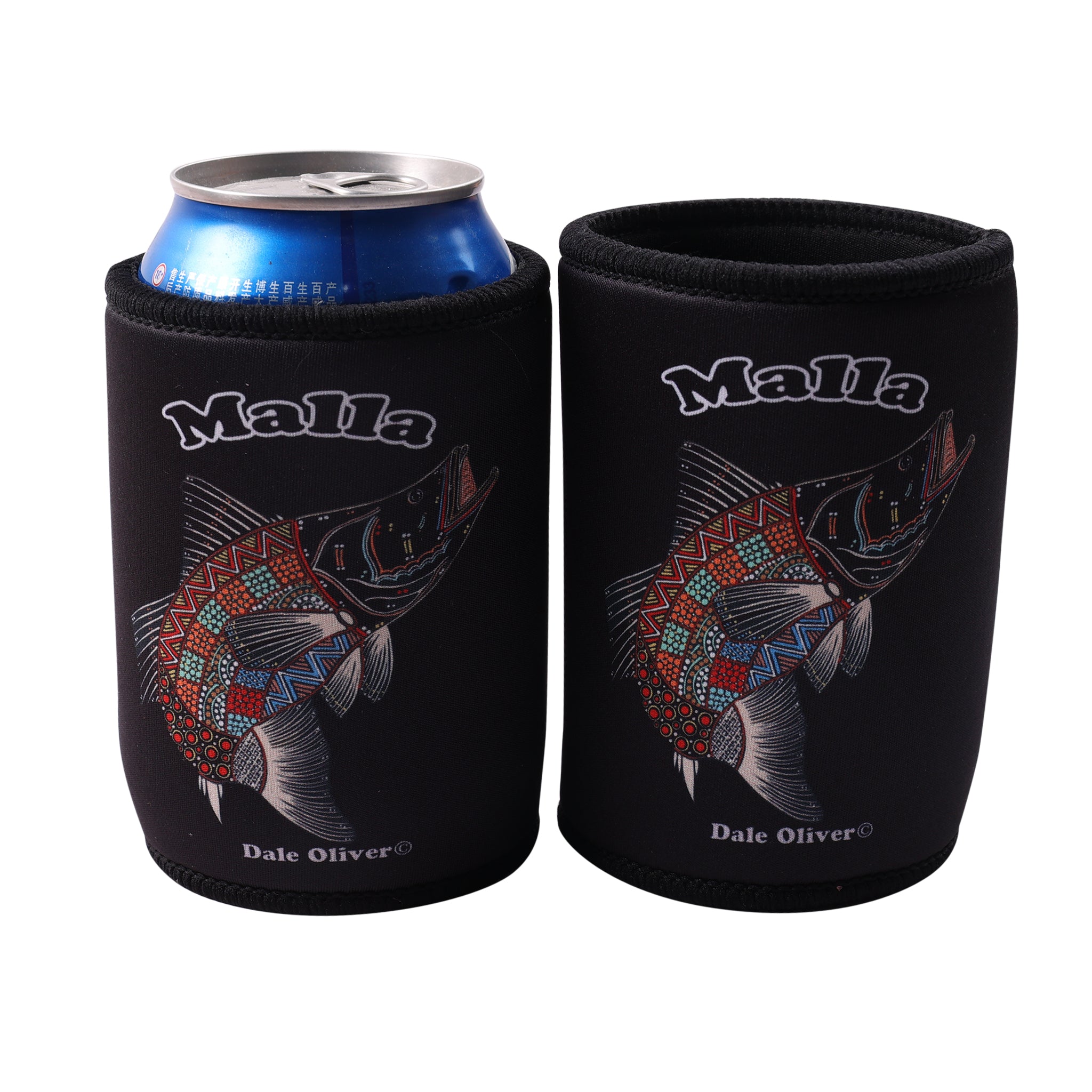 Barramundi Black – Aboriginal Indigenous Stubby Holder