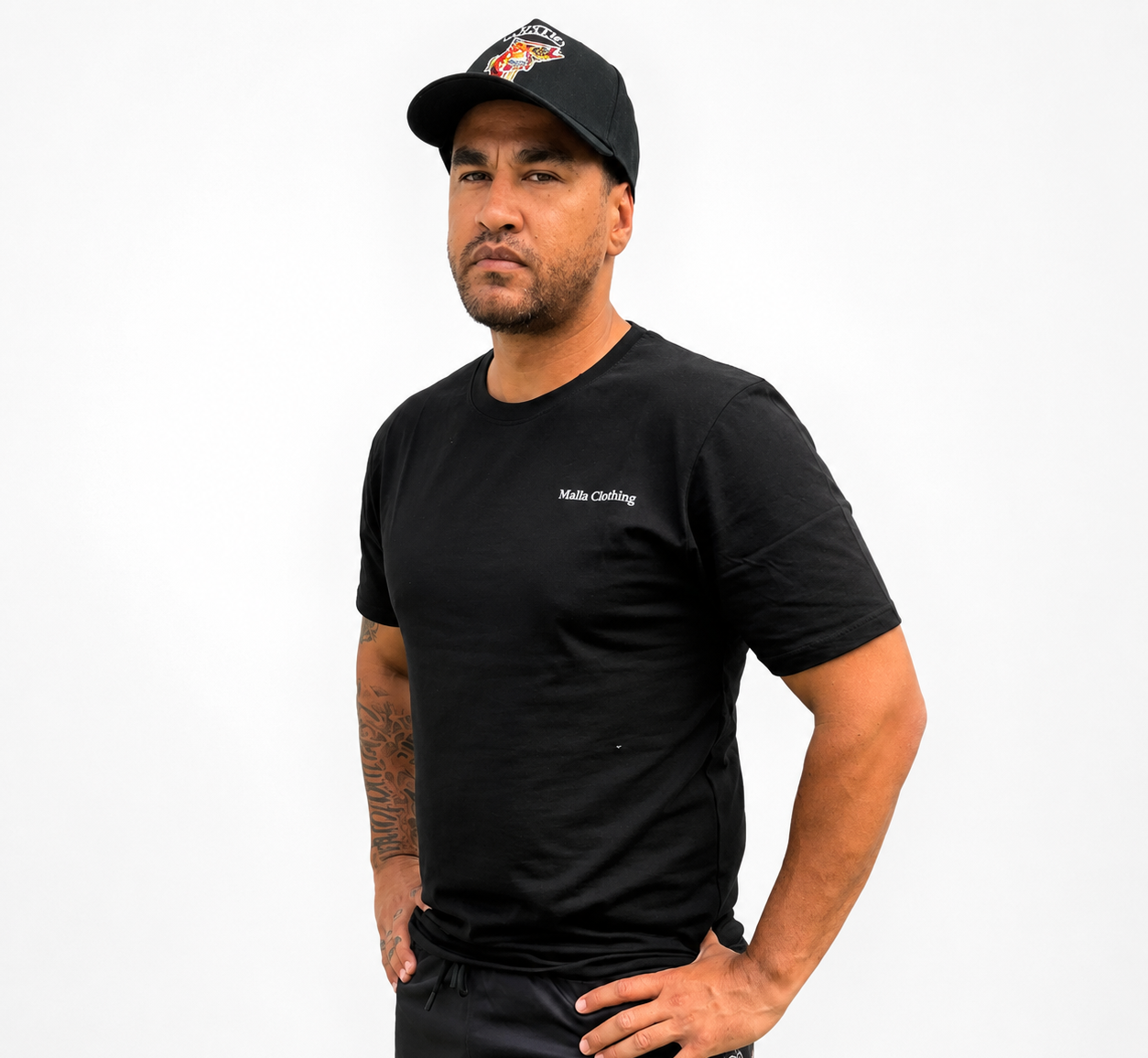 Barramundi Black – Limited Edition Indigenous Embroidered Snapback Cap